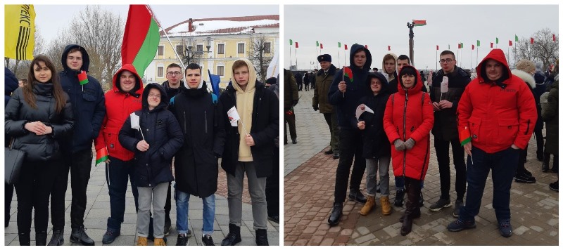 Митинг, посвященный Дню защитников Отечества и Вооруженных Сил Республики Беларусь