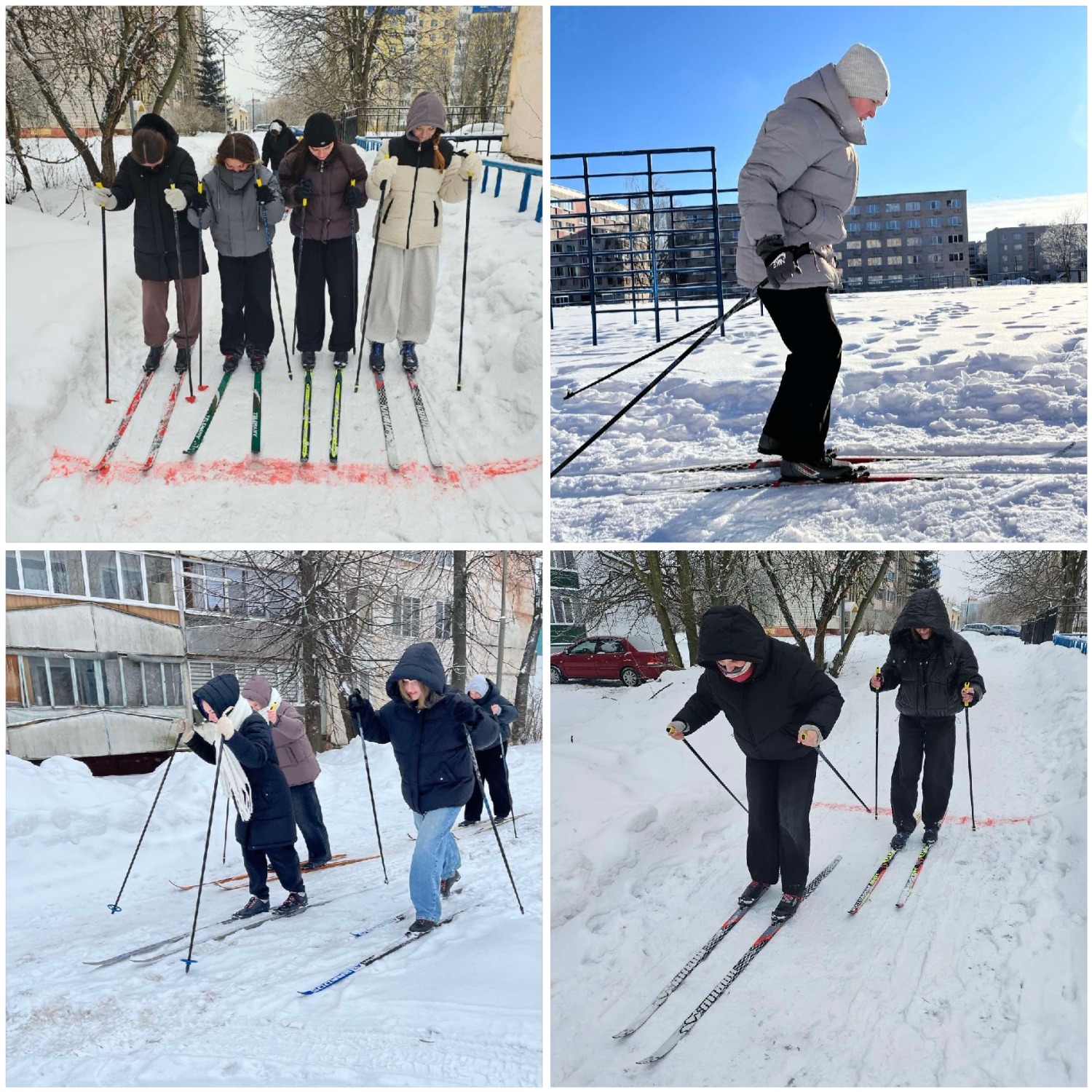 Соревнования по лыжной эстафете