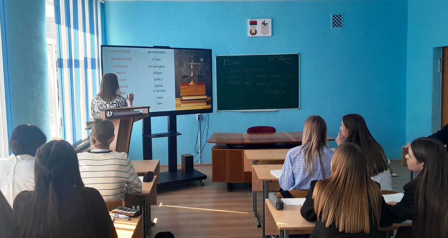 Открытое учебное занятие по учебному предмету "Иностранный язык (профессиональная лексика)"